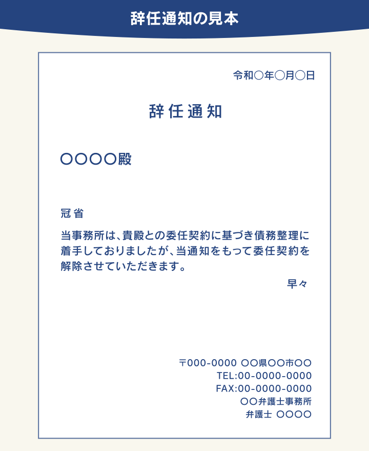 辞任通知