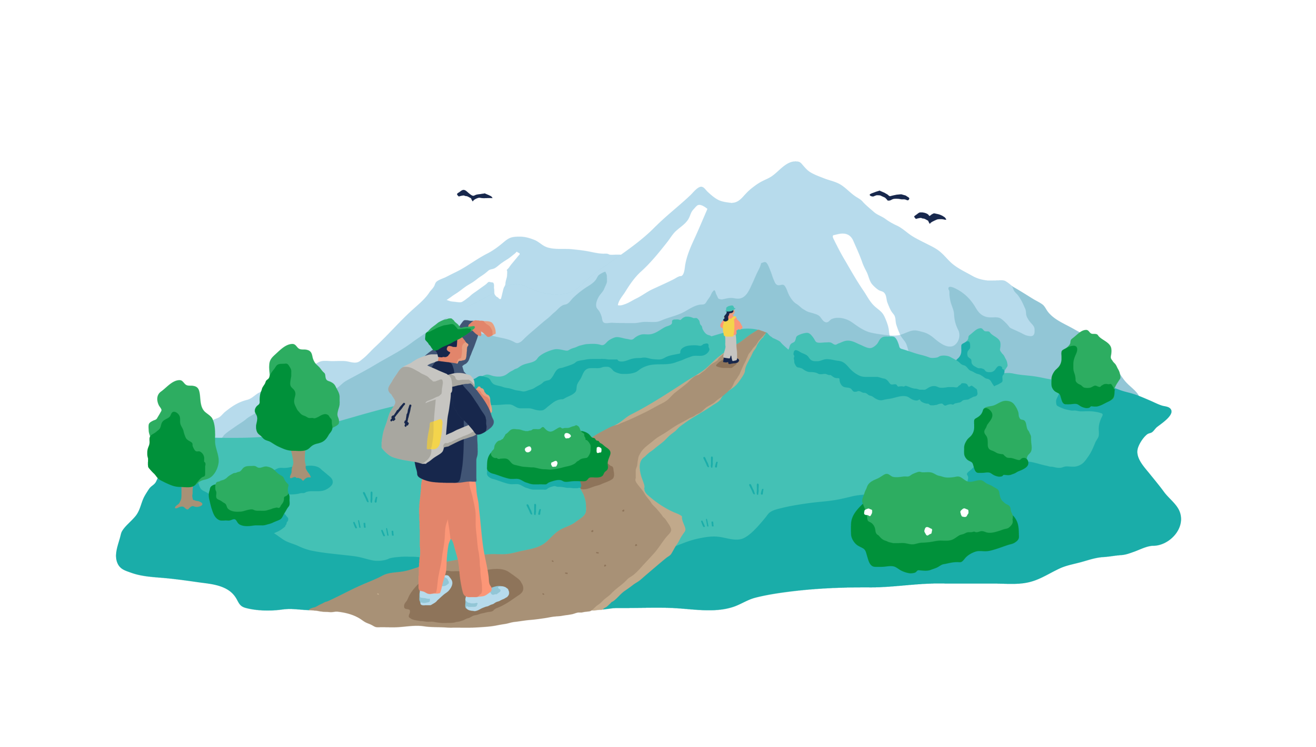 登山のイラスト