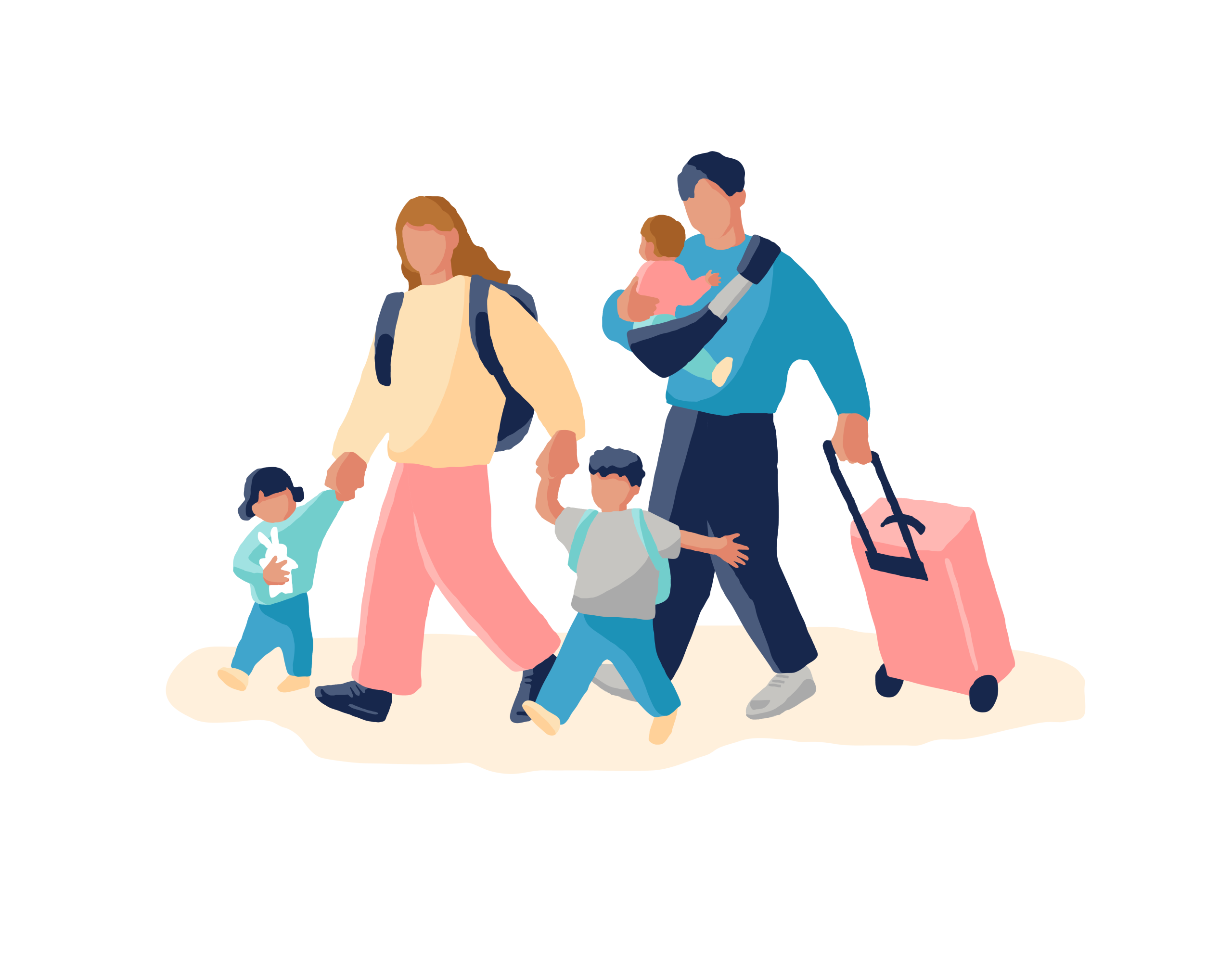 家族旅行の画像