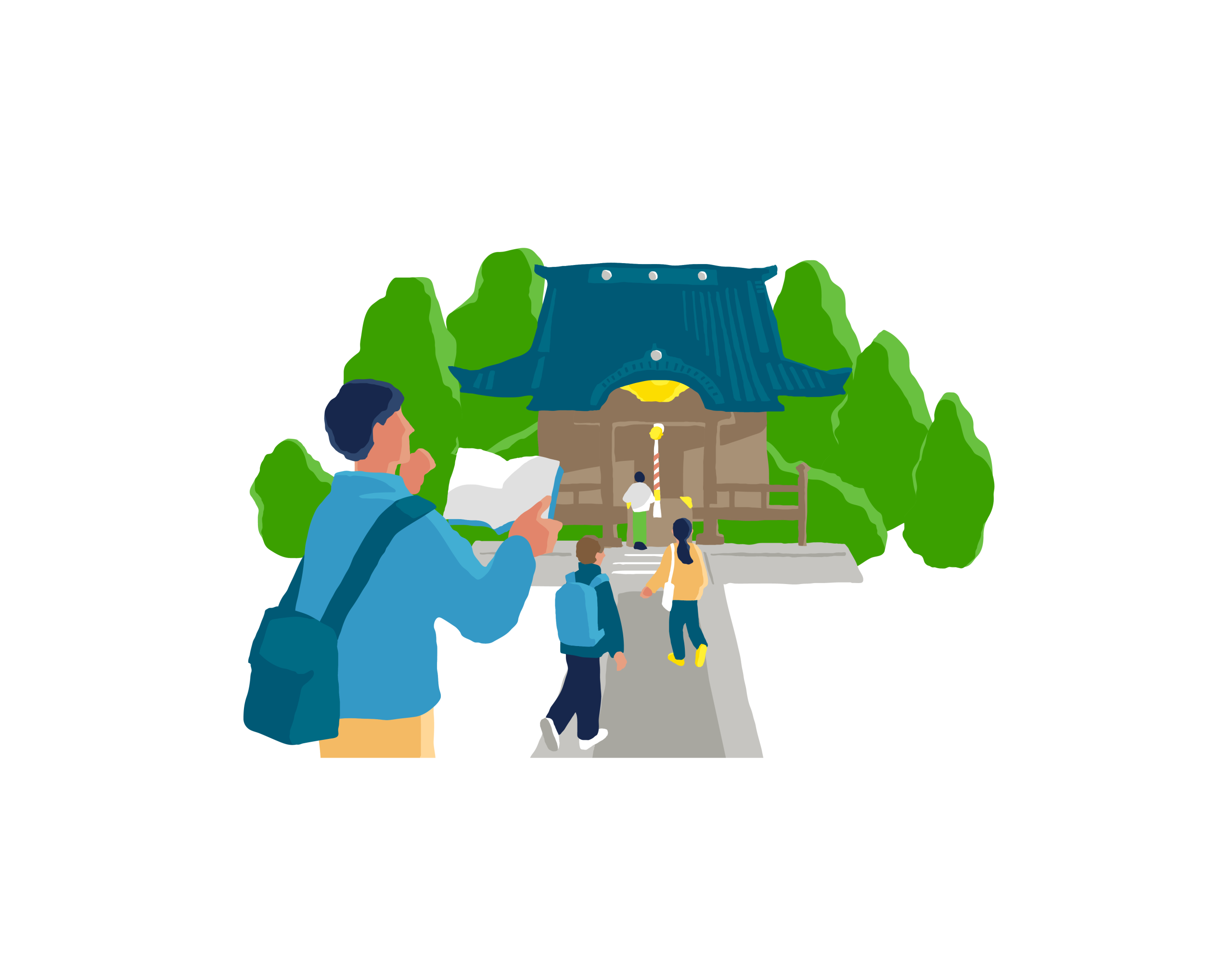 神社仏閣めぐりの画像