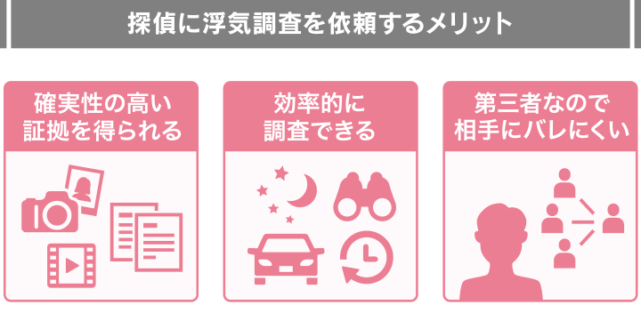 探偵に浮気調査を依頼するメリット